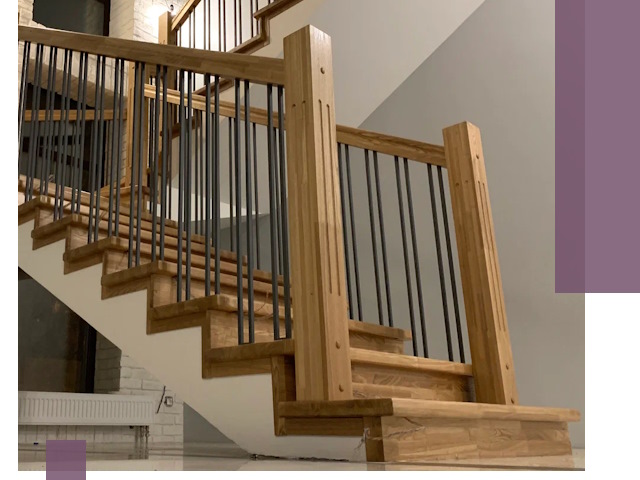 Реставрация деревянных и металлических лестниц в Чите