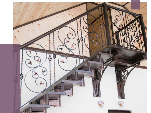 Кованые лестницы в Чите от 80730 руб. под ключ