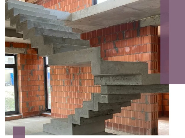 Изготовление бетонных лестниц под ключ в Чите