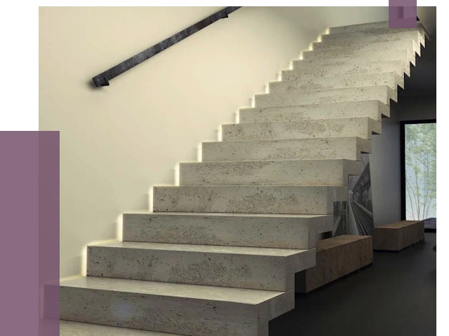 Облицовка бетонных лестниц в Чите от 4658 руб/м2 