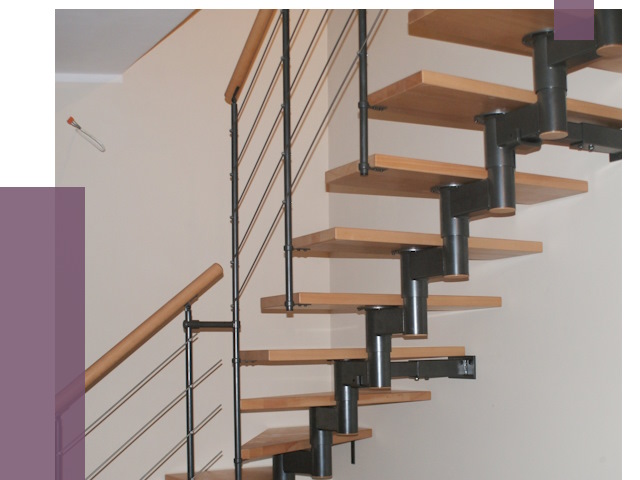 Изготовление модульных лестниц в Чите от 11644 руб. 