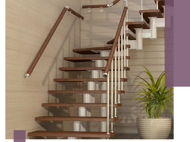 Изготовление модульных лестниц под ключ в Чите