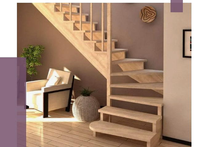 Изготовление Г-образных лестниц в Чите от 19148 руб. 