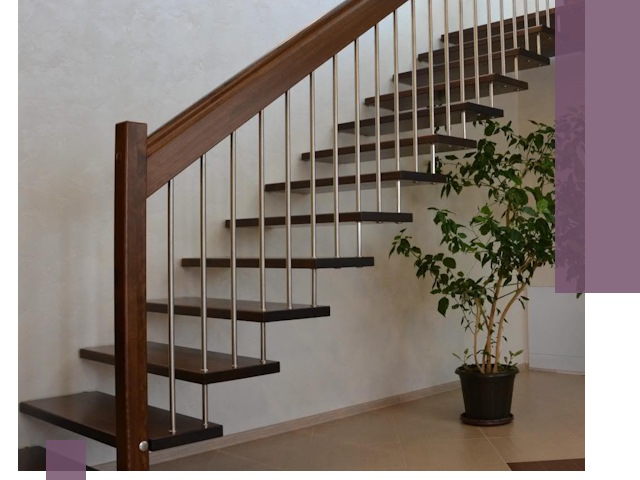 Лестницы на больцах под ключ в Чите – изготовление и монтаж