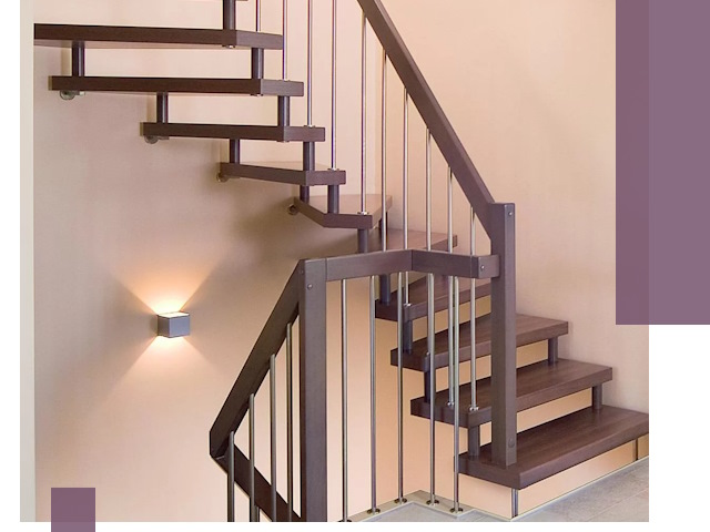 Изготовление лестниц на больцах в Чите под ключ