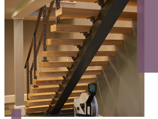 Лестницы на монокосоурах под ключ в Чите - изготовление и монтаж