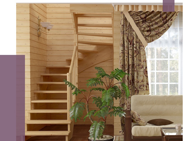 Лестницы для дачи в Чите от 76849 руб.  | ПРОЛЁТ-Чта