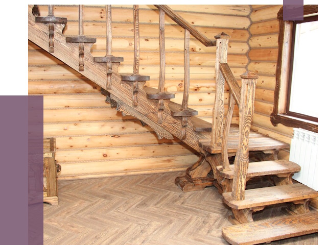 Лестницы в баню в Чите от 19355 руб. — изготовление | ПРОЛЁТ-Чта