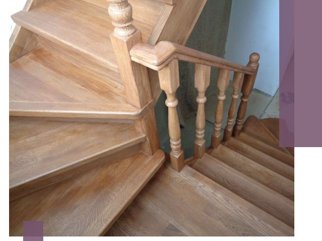 Дубовые лестницы под ключ в Чите: изготовление и монтаж