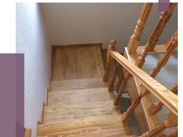 Сосновые лестницы в Чите под ключ от 8177 руб.  | ПРОЛЁТ-Чта