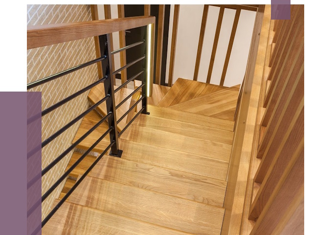 Лестницы из ясеня в Чите под ключ от 10143 руб. 