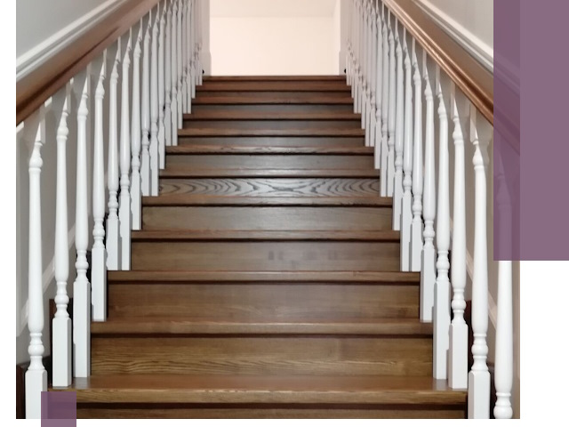 Лестницы из ясеня на заказ в Чите — изготовление и монтаж