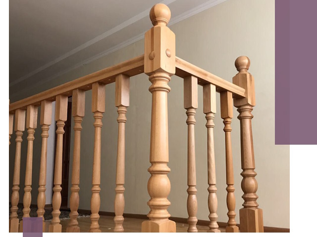 Деревянные перила на заказ в Чите: монтаж и изготовление