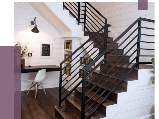 Перила для лестницы в доме в Чите от 7504 руб. — ПРОЛЁТ-Чта