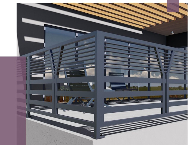 Изготовление балконных ограждений в Чите от 10868 руб. | ПРОЛЁТ-Чта