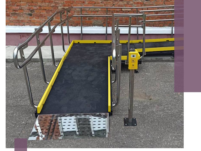 Изготовление наклонных пандусов для инвалидов в Чите