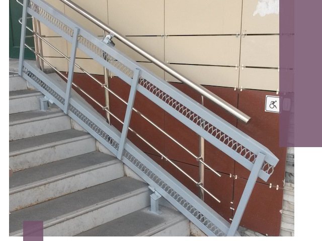 Изготовление откидных пандусов под ключ в Чите