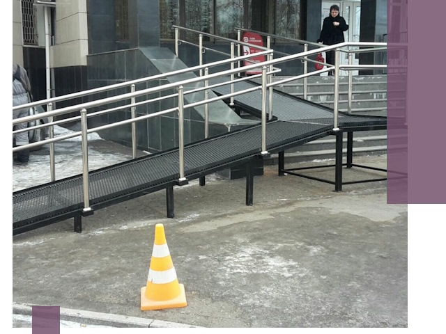 Стационарные пандусы под ключ в Чите — изготовление и монтаж