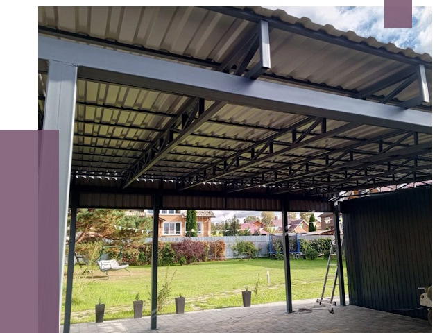 Монтаж навесов в Чите от 7452 руб. — установка навеса | ПРОЛЁТ-Чта