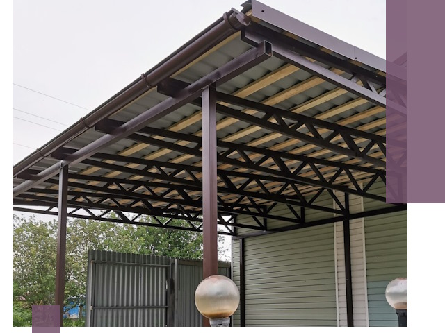 Навесы под ключ в Чите: изготовление, монтаж и гарантия