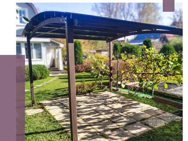 Навесы для дачи в Чите от 12886 руб. под ключ — ПРОЛЁТ-Чта