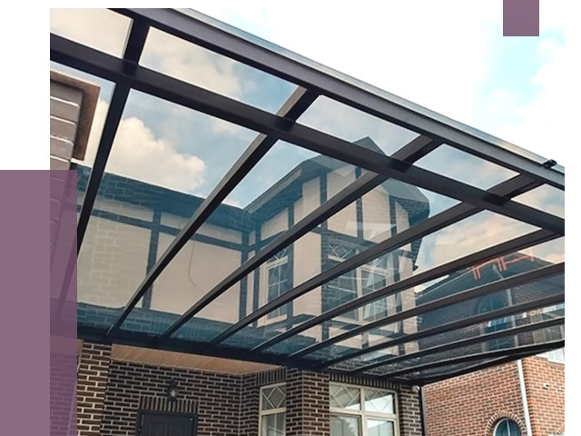 Навесы из поликарбоната в Чите от 8715 руб. под ключ — ПРОЛЁТ-Чта