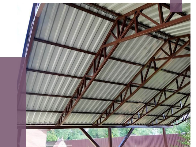 Навесы из профнастила в Чите от 7452 руб. | ПРОЛЁТ-Чта