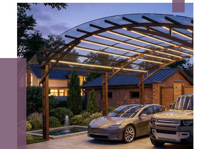 Металлические навесы в Чите от 12834 руб. под ключ — ПРОЛЁТ-Чта