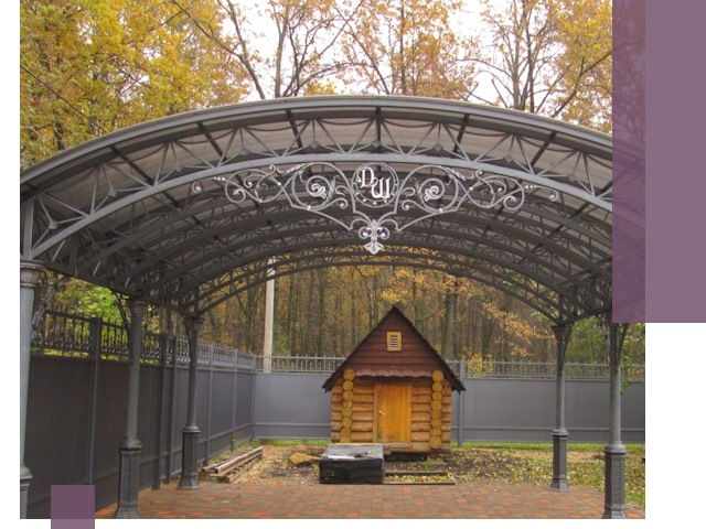 Кованые навесы премиум-класса под заказ в Чите