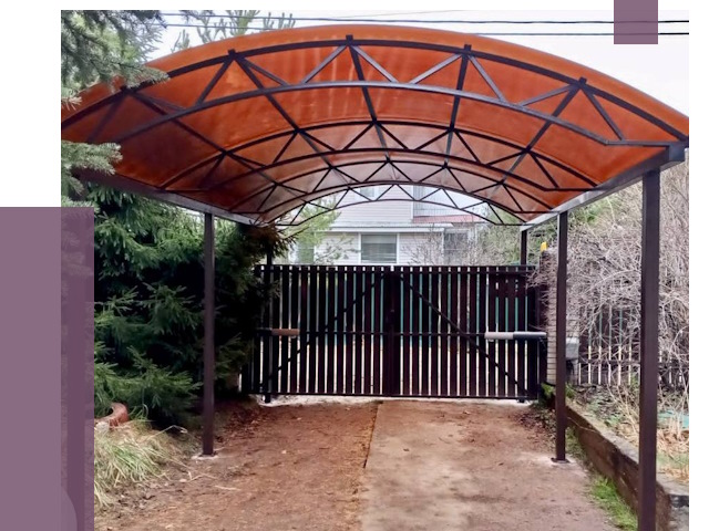 Арочные навесы в Чите от 12886 руб. — изготовление и монтаж | ПРОЛЁТ-Чта