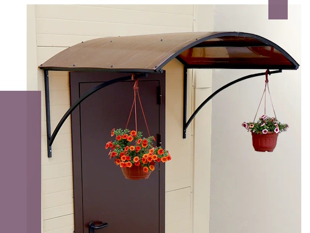 Козырьки над входом в Чите от 15008 руб.  | ПРОЛЁТ-Чта