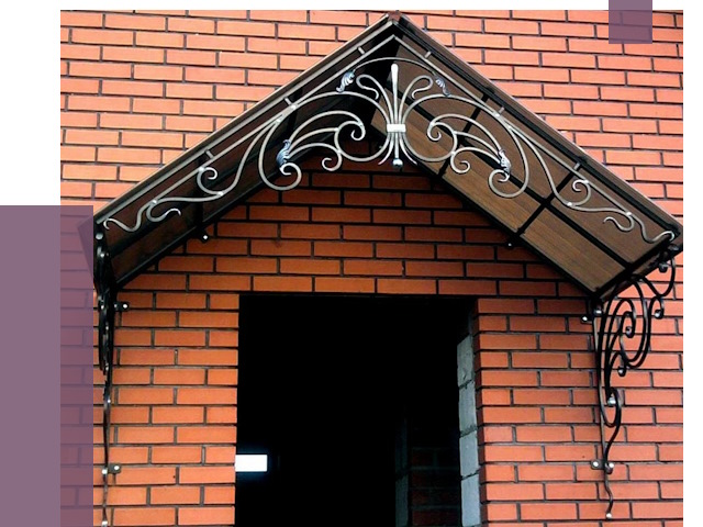 Металлические козырьки в Чите от 10816 руб. 