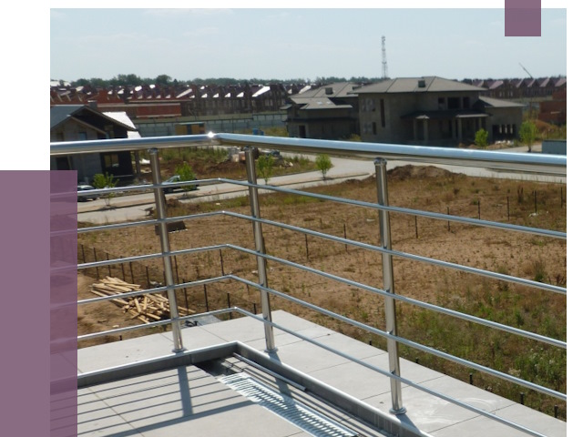 Парапеты из нержавеющей стали в Чите от 8073 руб. за м² | ПРОЛЁТ-Чта