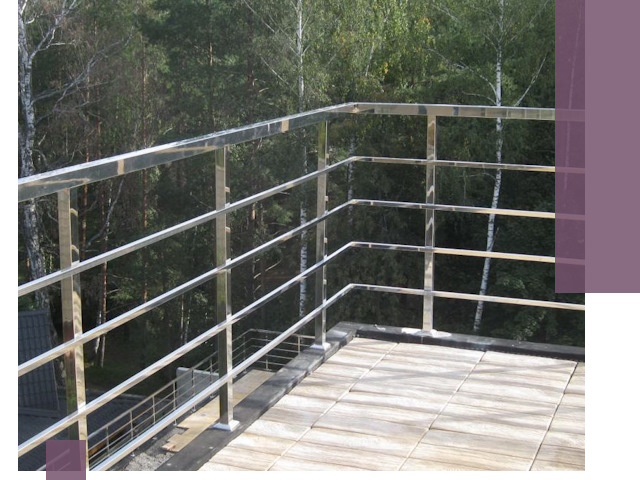 Парапеты из нержавеющей стали в Чите — изготовление и монтаж