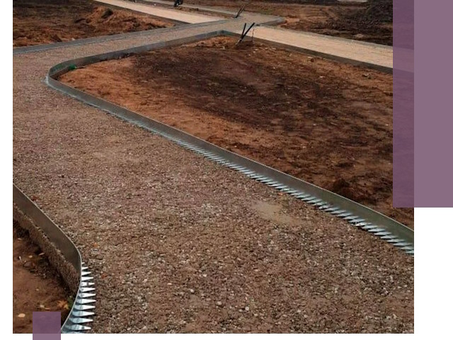 Металлические бордюры под ключ в Чите — изготовление и монтаж