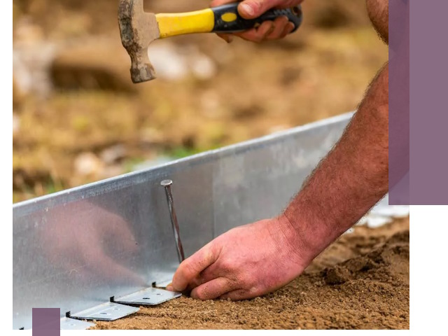 Монтаж металлических бордюров в Чите быстро и качественно