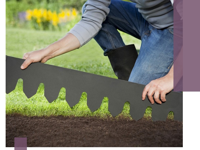 Металлические бордюры для газона в Чите — изготовление и монтаж