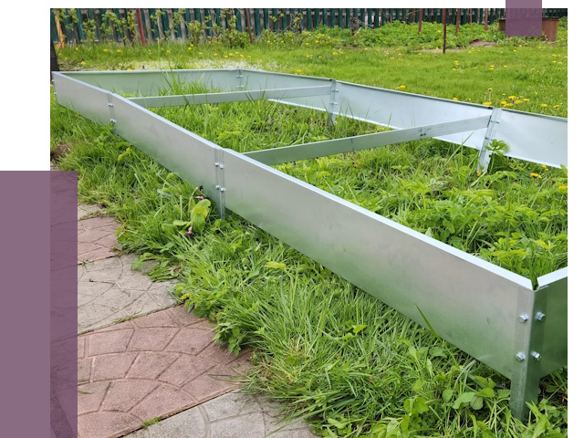 Металлические бордюры для грядок в Чите от 1811 руб. 