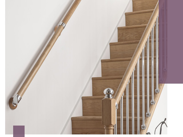 Пристенные поручни из стали и нержавейки под монтаж в Чите